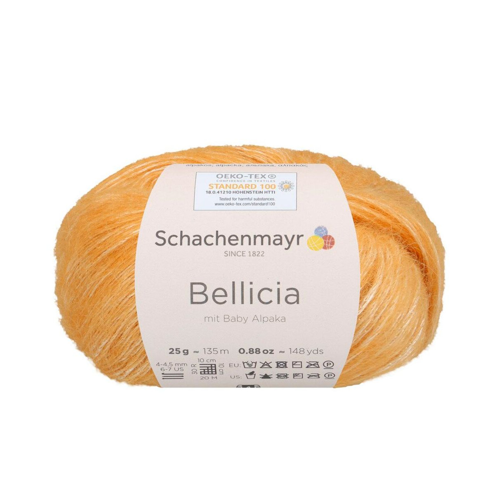 Bellicia /Белисия/ пряжа Schachenmayr (64% вискоза, 36% альпака), 25г/135м, арт. 9807005 цвет 00022, #1