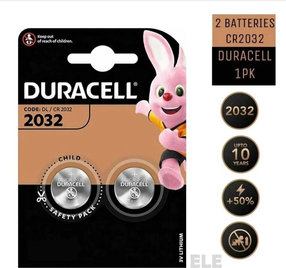 Duracell Батарейка CR2032, L (щелочной) тип, 3 В, 2 шт #1