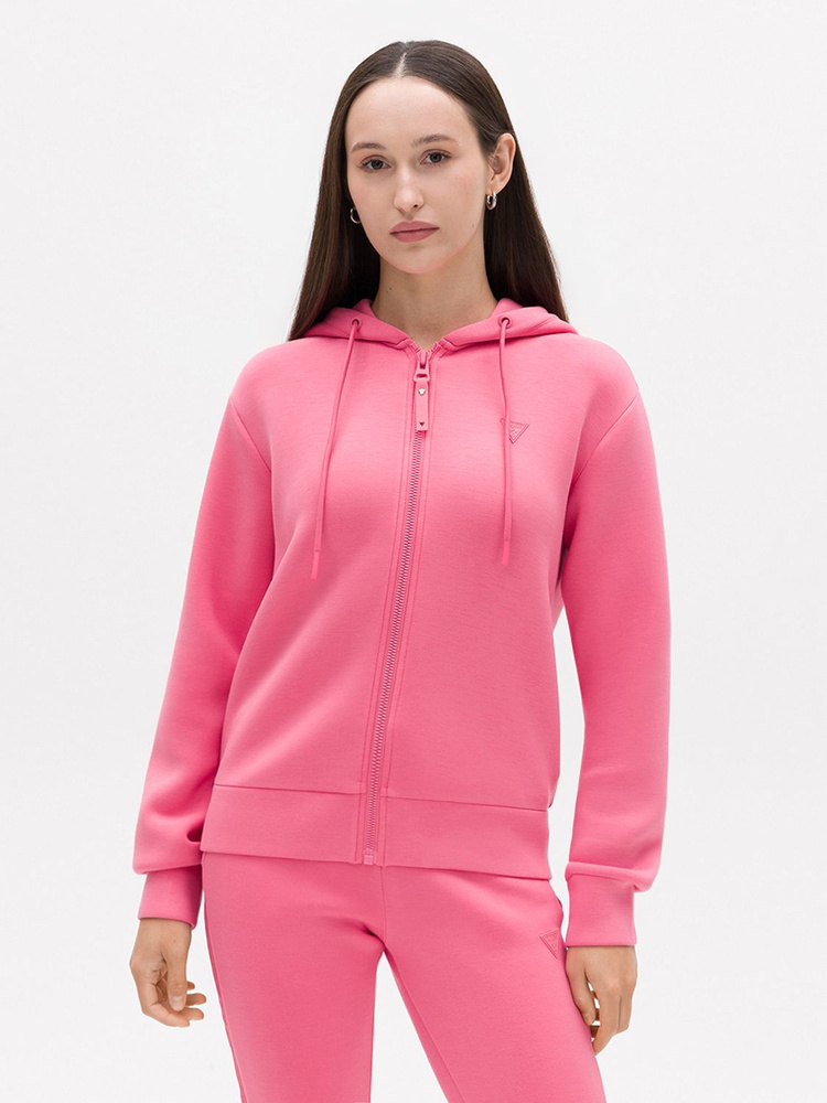 Толстовка GUESS Allie Scuba Hoodie Zip Sweatsh #1