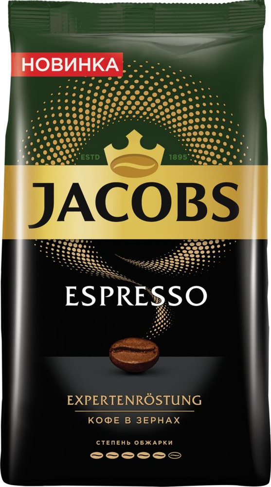 Кофе зерновой JACOBS Espresso/Espresso Monarch натуральный темнообжаренный, 1кг  #1