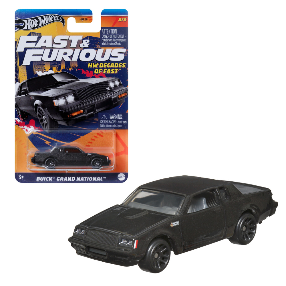 Машинка Hot Wheels Fast & Furious HRW43 Buick Grand National 3/5 2024 #1