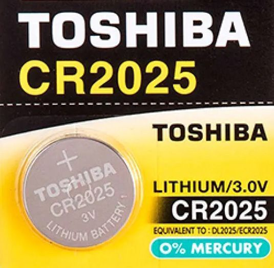 Батарейка TOSHIBA CR2025 литиевая 3В 1шт #1