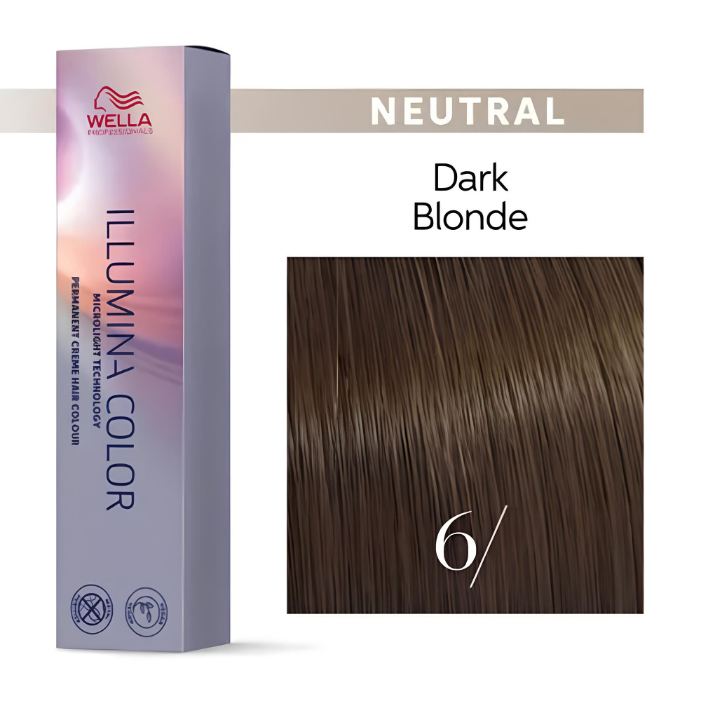 Wella Professionals Illumina Color Профессиональная стойкая крем-краска для волос 6/ темный блонд , 60мл #1