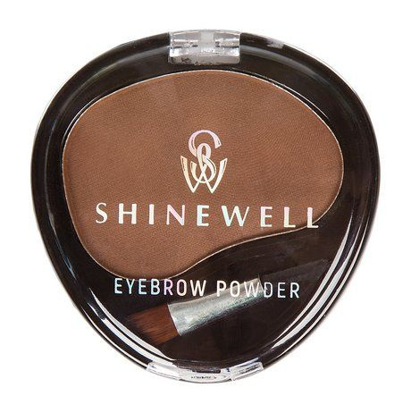 SHINEWELL Тени для бровей одинарные Eyebrow Powder, 4,2 г, 01 светло-коричневый  #1