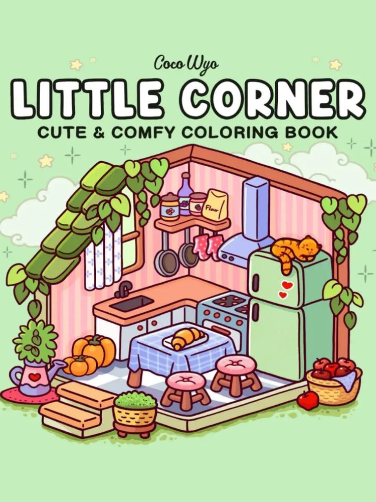 Раскраска антистресс для взрослых и подростков Coco Wyo - Little corner  #1