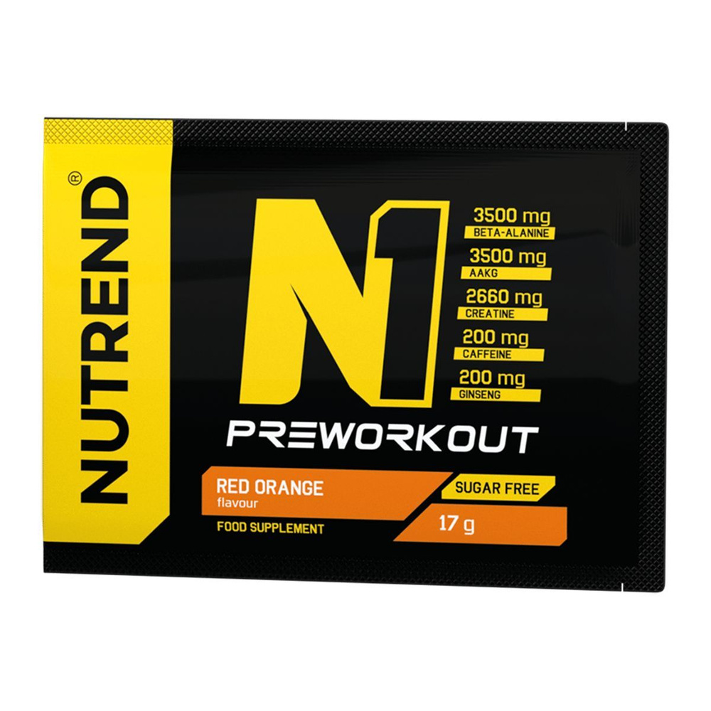 Nutrend Предтреник N1 PreWorkout Красный Апельсин 17 г #1