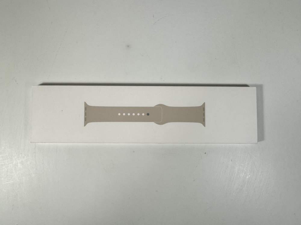 Ремешок силиконовый Apple Sport Band Starlight (Сияющая звезда) S/M/L Apple Watch 41mm (38mm; 40mm). #1