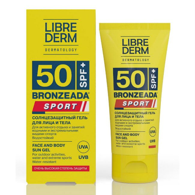 Либридерм () Bronzeada Sport Солнцезащитный гель для лица и тела SPF50 50 мл 1 шт  #1