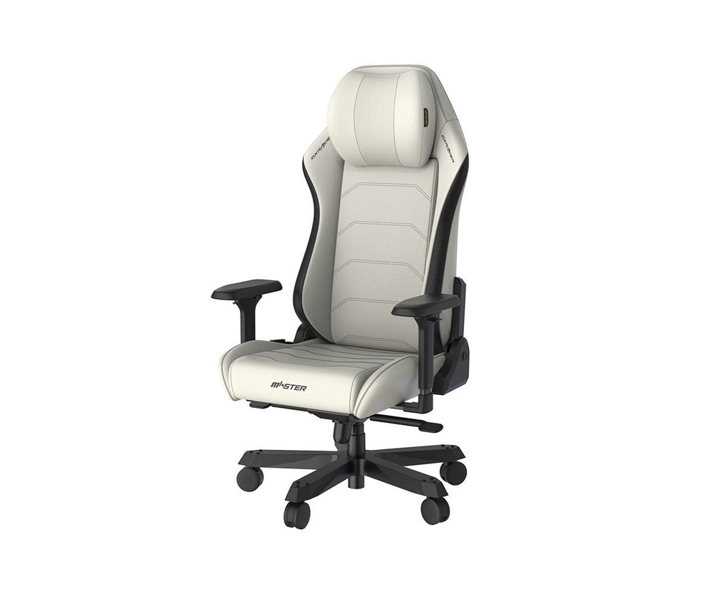 Компьютерное кресло DXRacer Master Plus / XL Microfiber Leatherette White Black #1