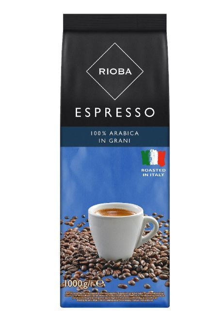 RIOBA Кофе в зернах натуральный жареный 100% арабика Espresso, 1кг  #1