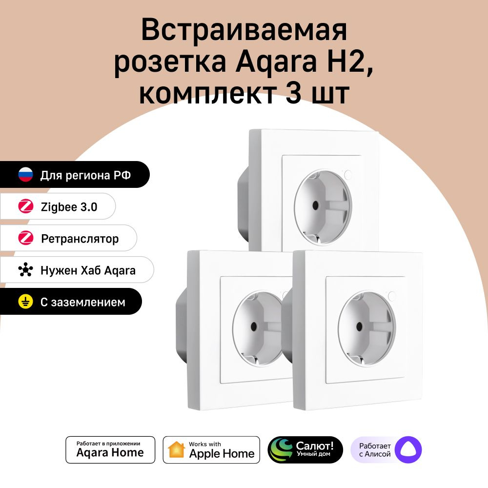 Aqara Wall Outlet H2  модель WP-P01D