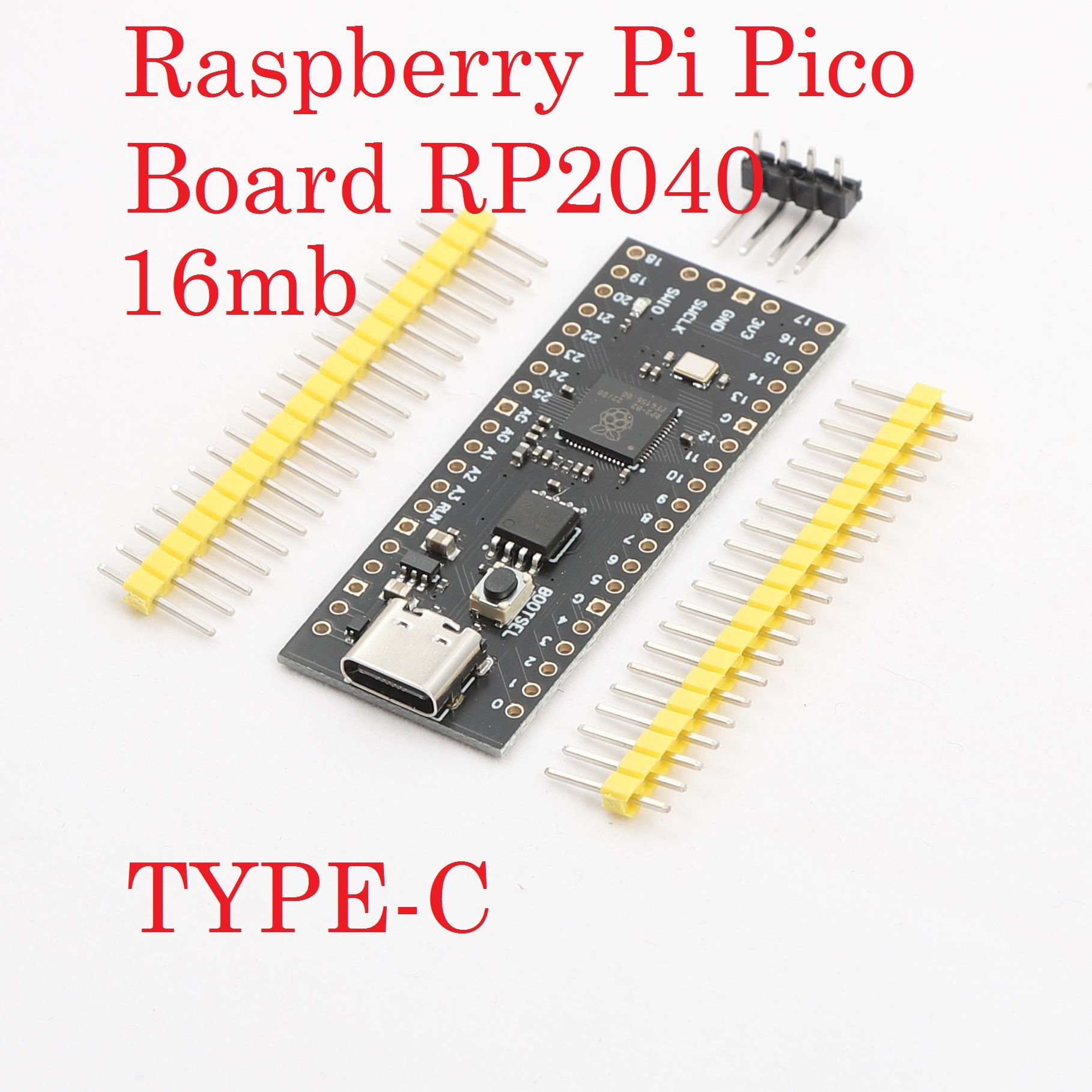 RaspberryPiPicoBoardRP2040TYPE-C16MB(с1кнопкой)