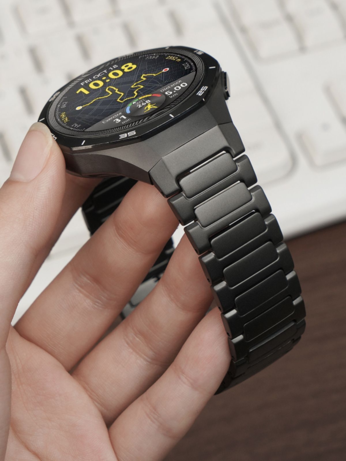 БизнесклассбеззазоровтитановыйсплавременьдляHuaweiWatchGT5Pro46MM