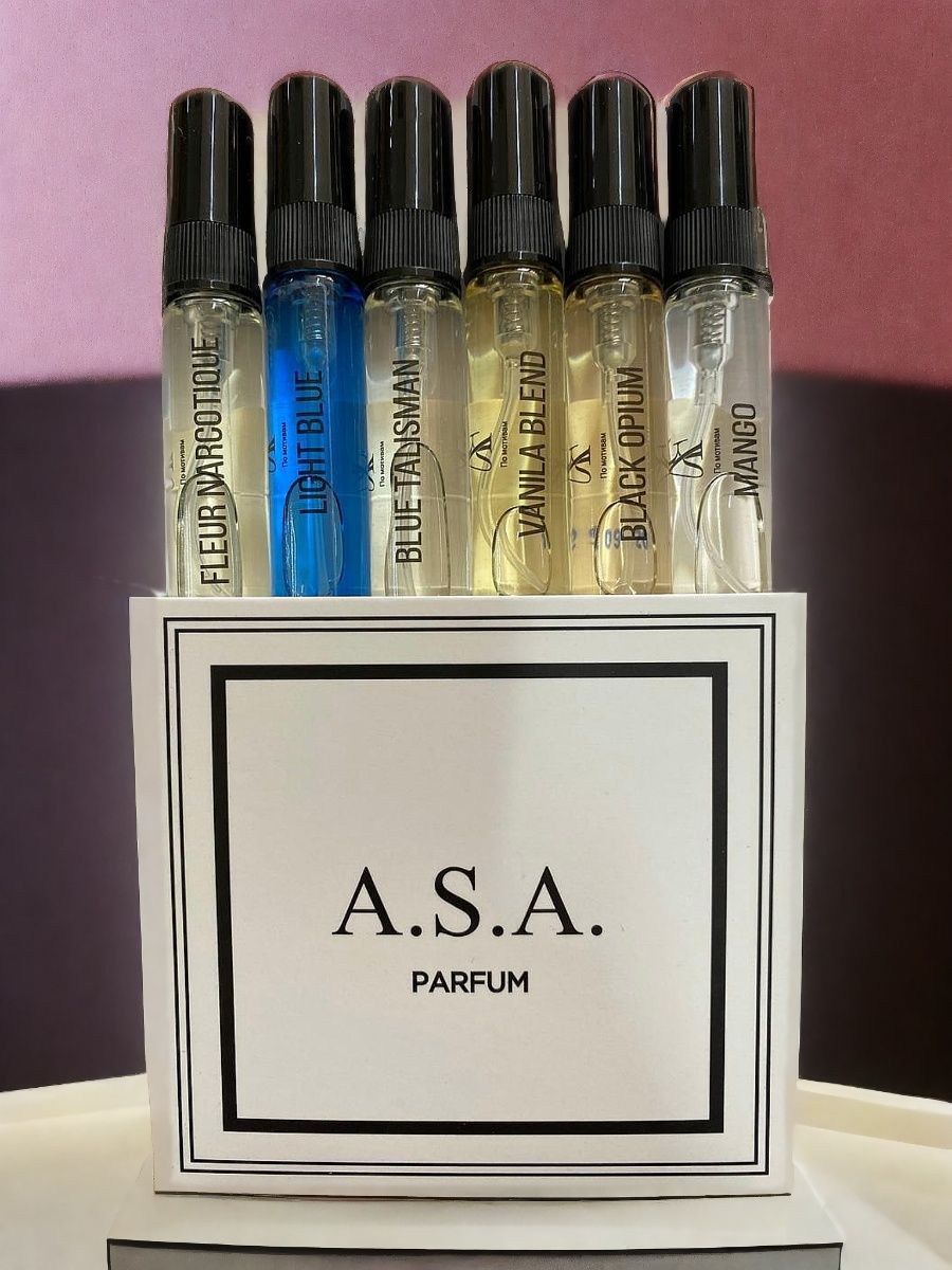 Набор стойких женских духов A.S.A. PARFUMS 6x6 мл - пробники ароматов №3