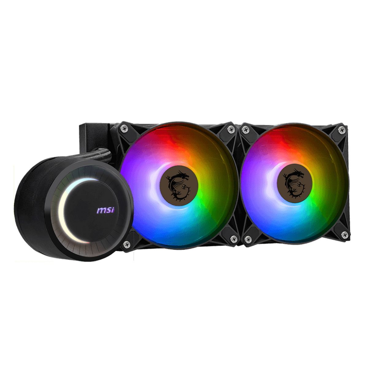 СистемаводяногоохлаждениядляПКMSIMAGCORELIQUIDE240дляпроцессора,LGA1700,AM5,2х120,1800об/мин.,75.04CFM,ARGB,черный(306-7ZW5E17-C24)