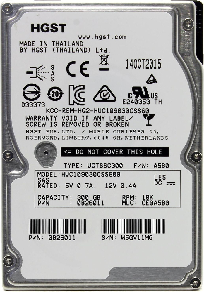HGST 300 ГБ Внутренний жесткий диск (HUC109030CSS600)  #1
