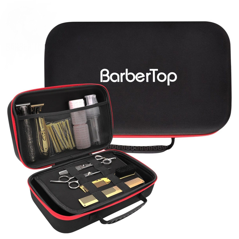 Чемодан для парикмахерских инструментов BarberTop, 30х19х12 см., черный  #1