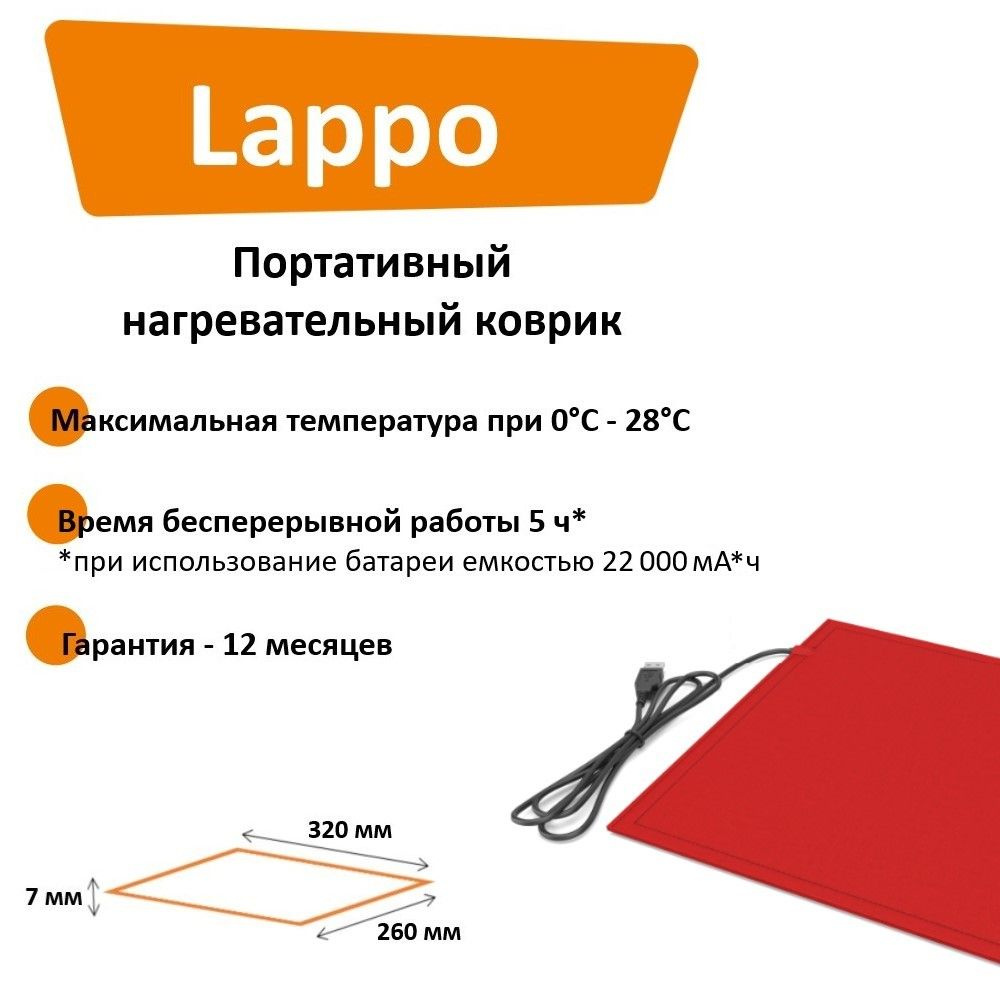 Коврик с подогревом Lappo от USB для животных (новая улучшенная версия),  32х26 см бордо - купить с доставкой по выгодным ценам в интернет-магазине  OZON (829360772)