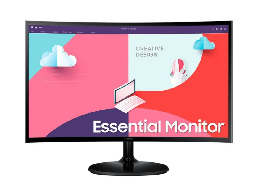 Samsung 24" Монитор Essential Monitor LS24C362EAIXCI, черный #1