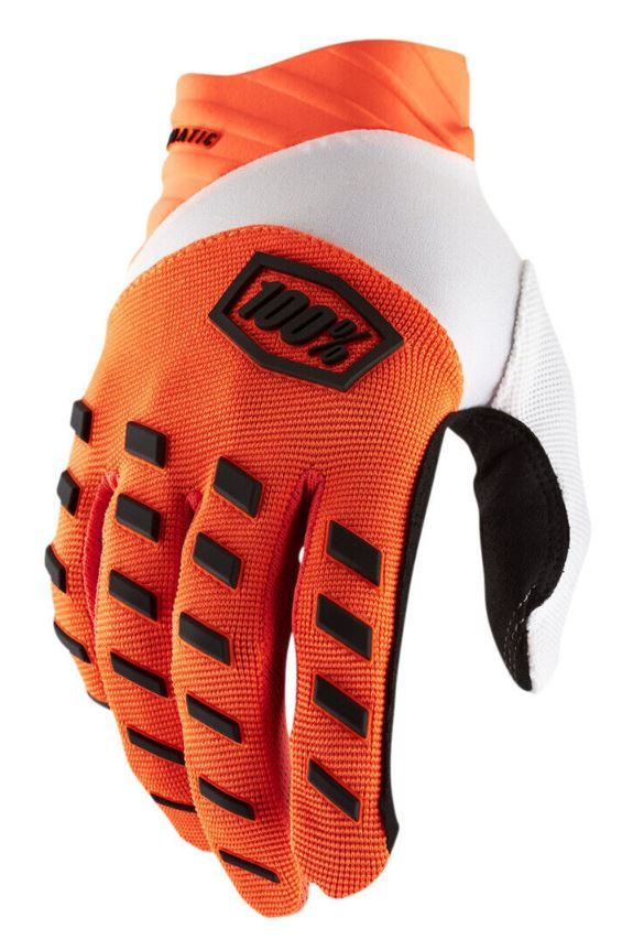 Мотоперчатки мужские 100% Airmatic Glove Fluo Orange, размер M #1