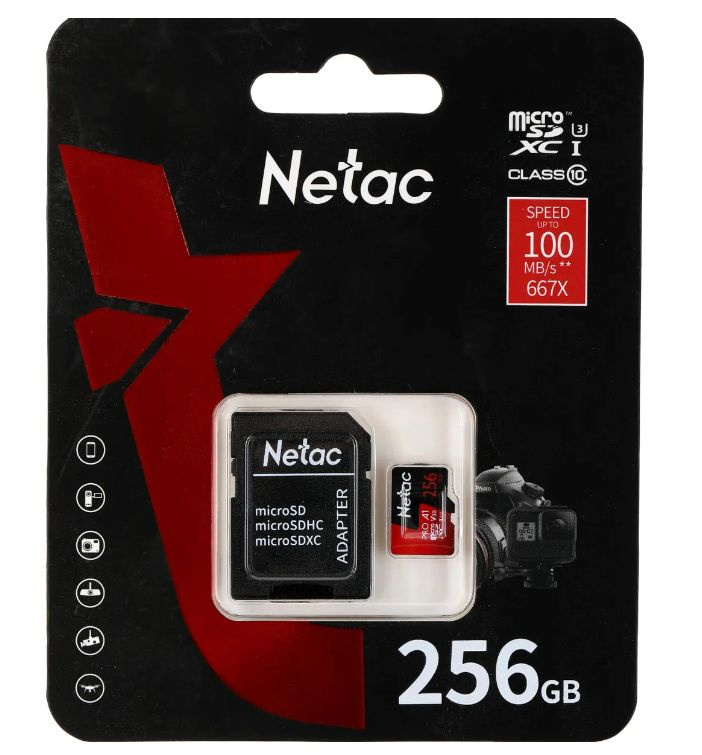 Netac Карта памяти 256 ГБ  (NT02P500PRO-256G-R) #1