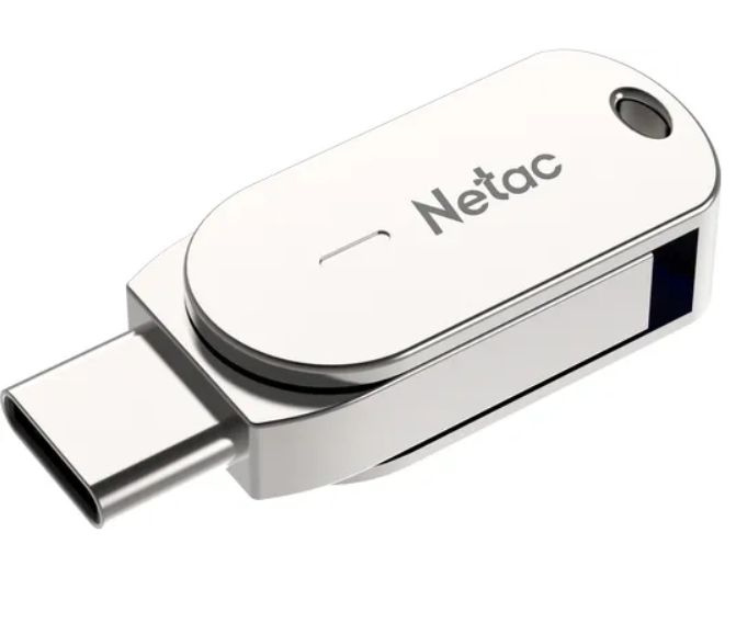 Netac USB-флеш-накопитель USB флеш-накопитель 32GB Netac U785C Dual 32 ГБ, серебристый  #1