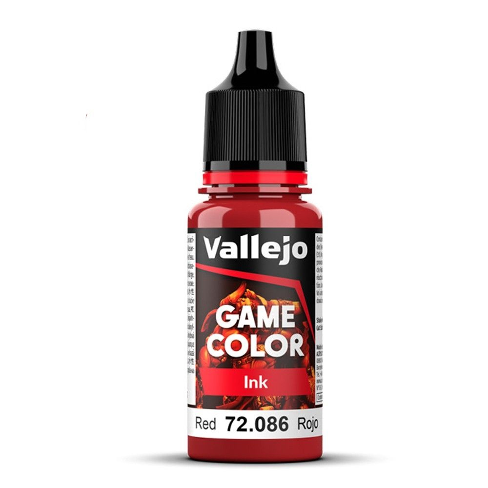 Полупрозрачная краска для моделизма Vallejo "Game Color INK" 72.086 Red  #1