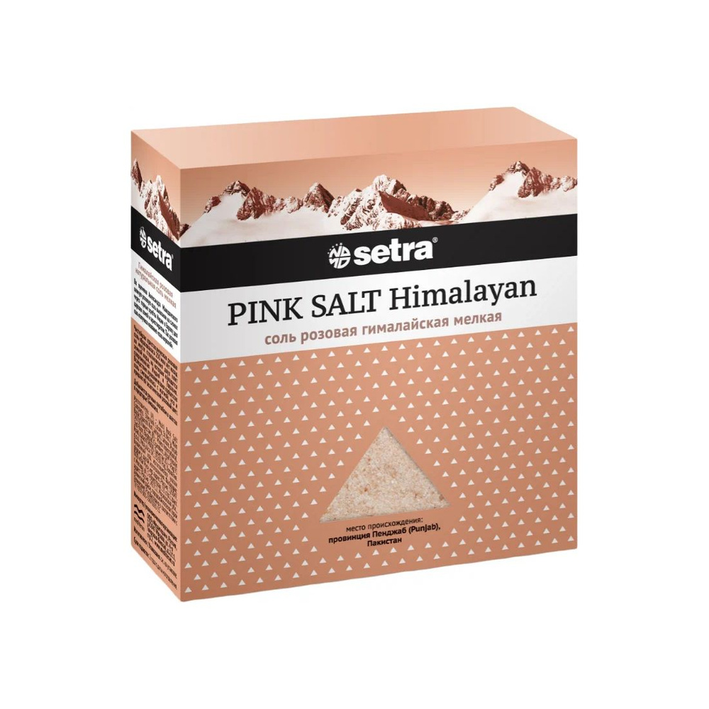Соль Setra розовая 2 шт по 500 г гималайская мелкая #1