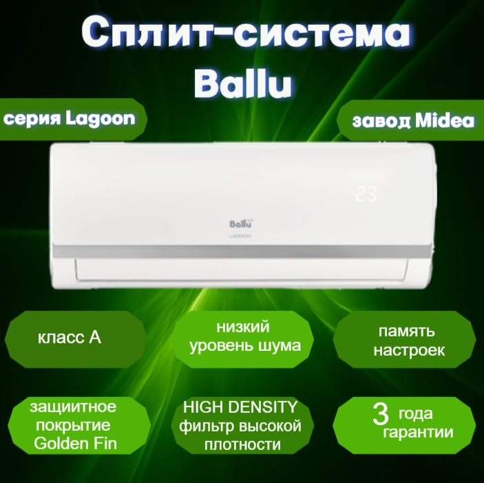 Сплит система BSD-09HN1_20Y Ballu серии Lagoon (до 26 кв.м.) завод Midea #1