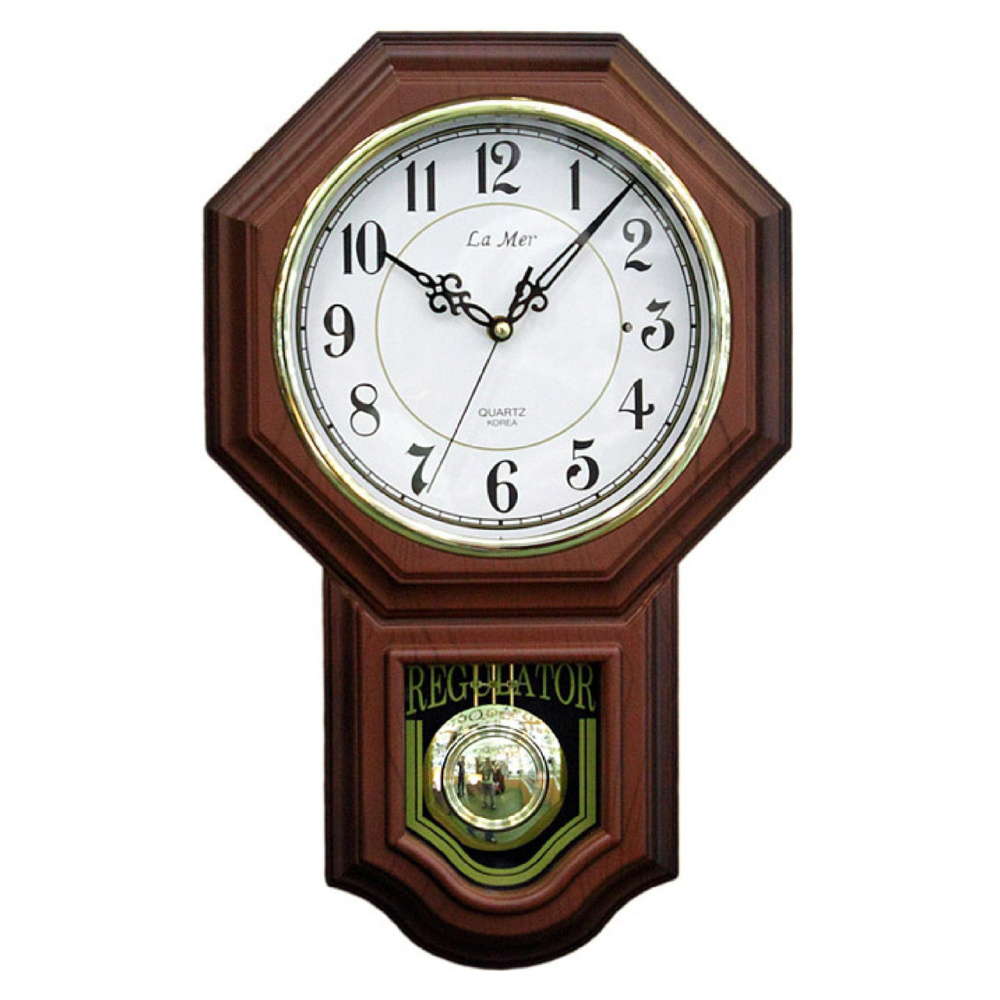 La Mer Настенные часы "Кварцевые часы с боем, маятником и мелодией"  #1