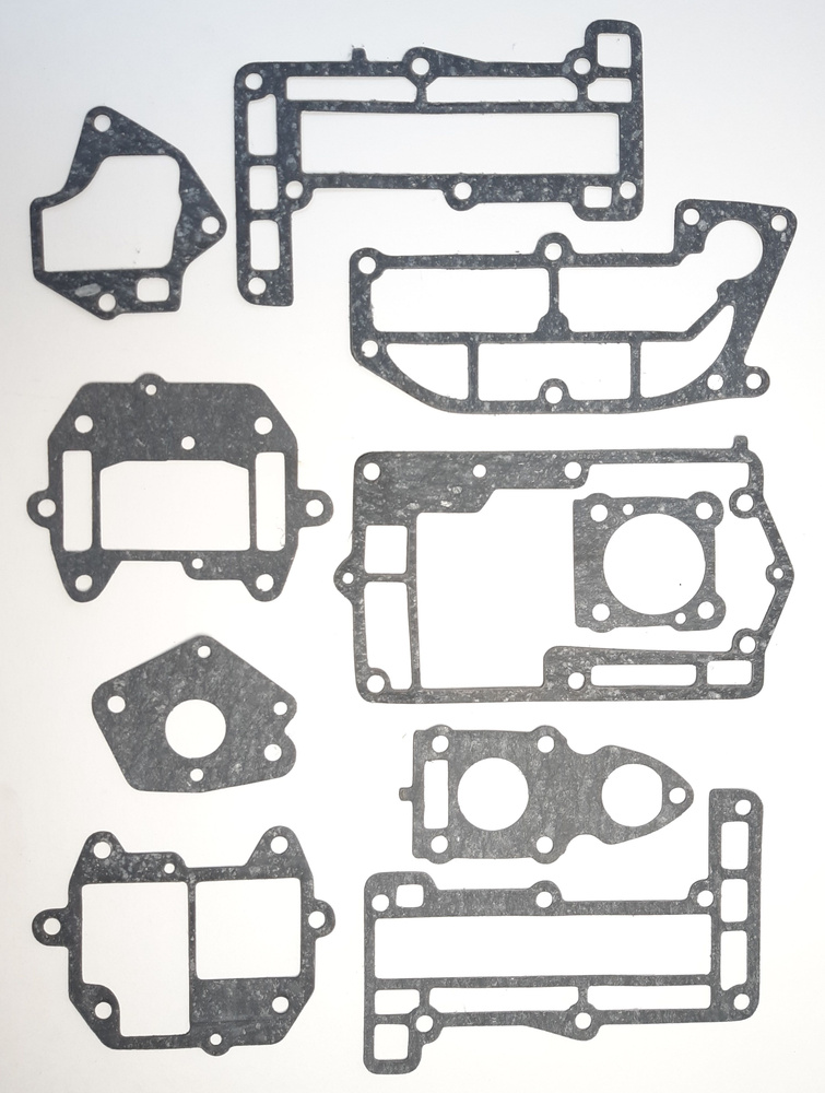 Набор прокладок для 2-x тактного лодочного мотора Yamaha 6MHS, 8MS л/с (10 шт)  #1