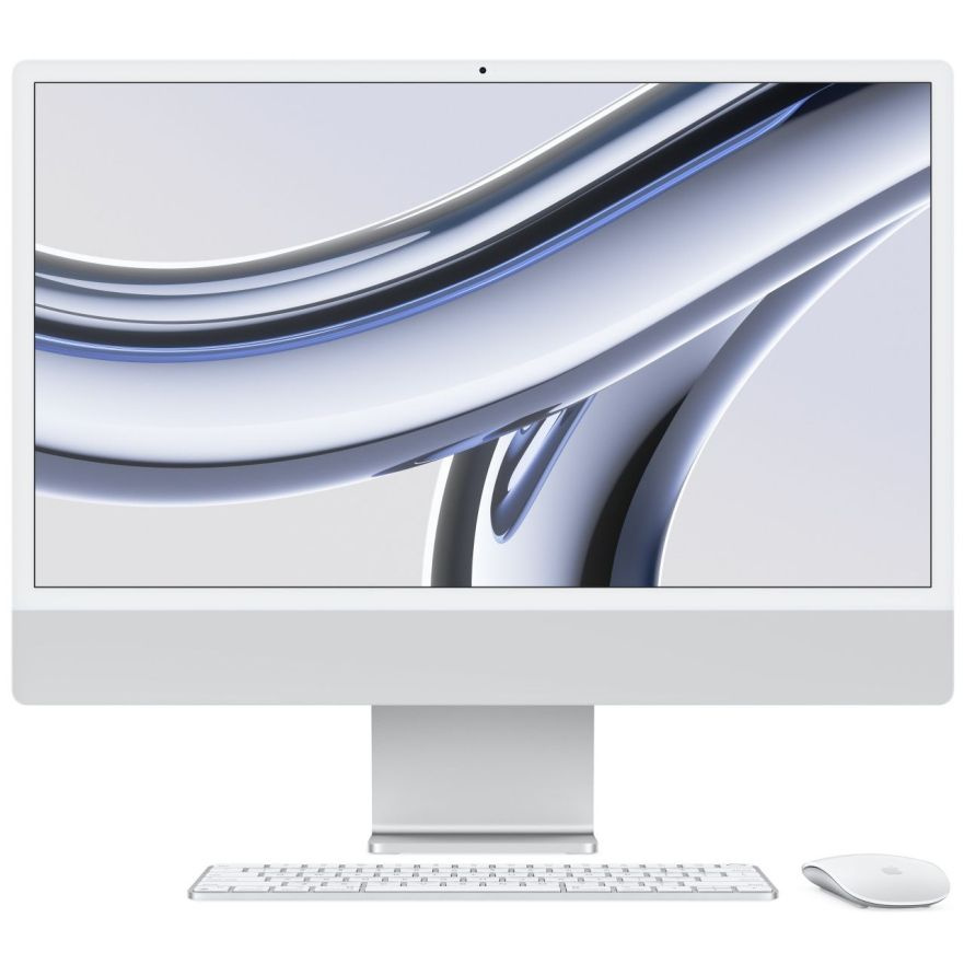 Apple 24" Моноблок iMac 24" M3 (8C CPU, 8C GPU), 256 Гб, серебристый (Apple M3 (8 CPU, 8 GPU), RAM 8 #1