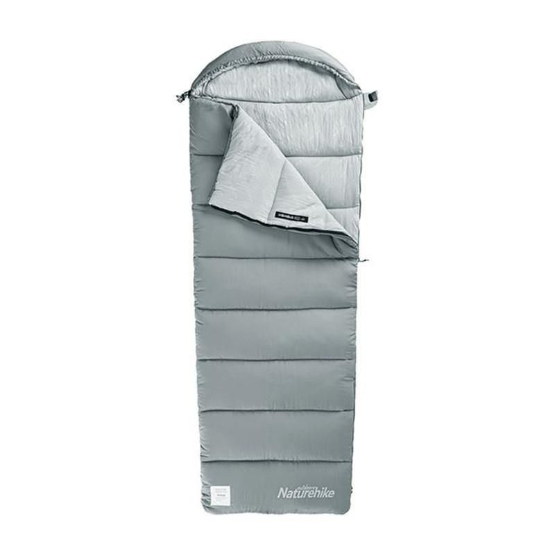 Спальный мешок Naturehike M400 Envelop grey правый #1