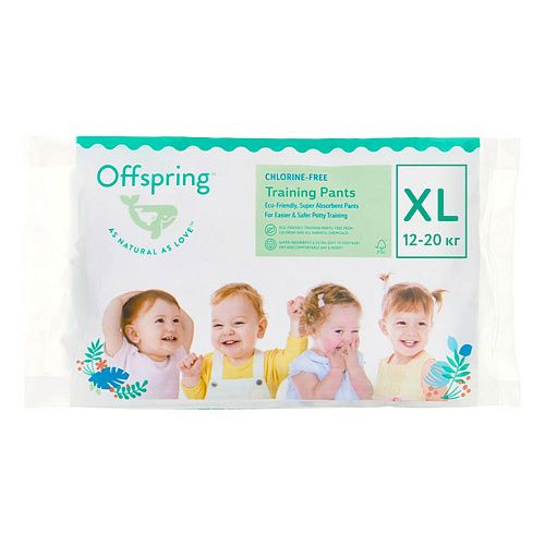 Offspring Трусики-подгузники "Travel pack" размер XL, 3 расцветки, 3 штуки в упаковке  #1