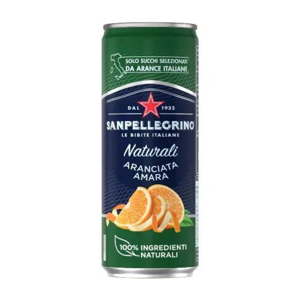 San Pellegrino/ Сан Пеллегрино сокосодержащий напиток Aranciata Amara / Горький Апельсин, 24*0,33л  #1