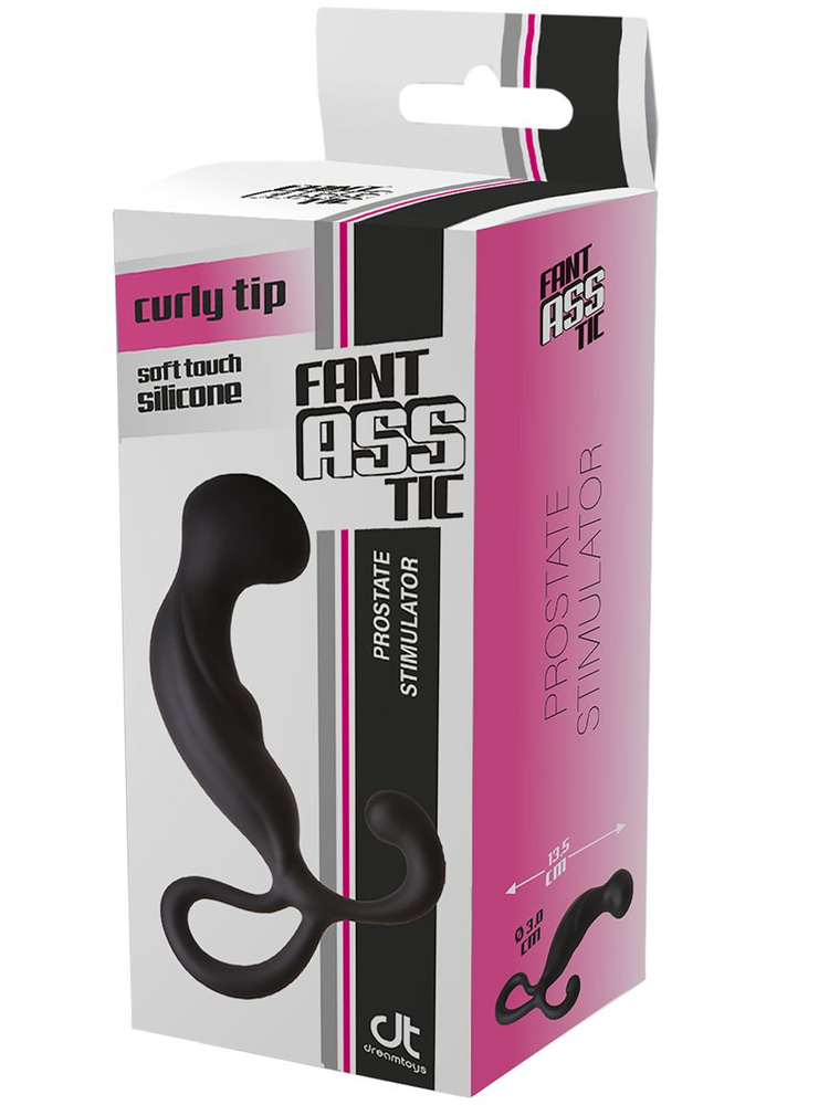 Dream Toys Анальная пробка анатомической формы для массажа простаты FANTASSTIC PROSTATE STIMULATOR BLACK, #1