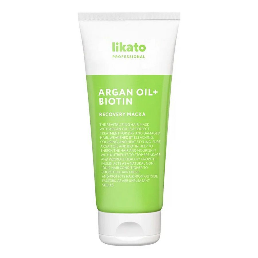 Likato Маска для волос восстанавливающая / Recovery Argan Oil & Biotin Repairing Hair Mask, 200 мл  #1