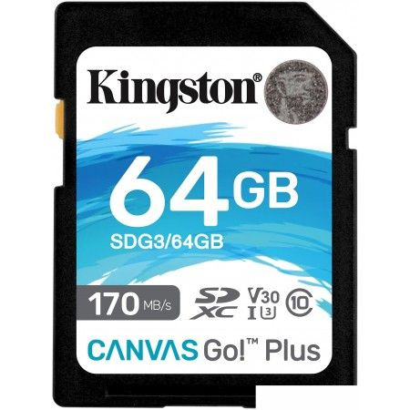 Карта памяти Kingston Canvas Go! Plus SDXC 64GB #1