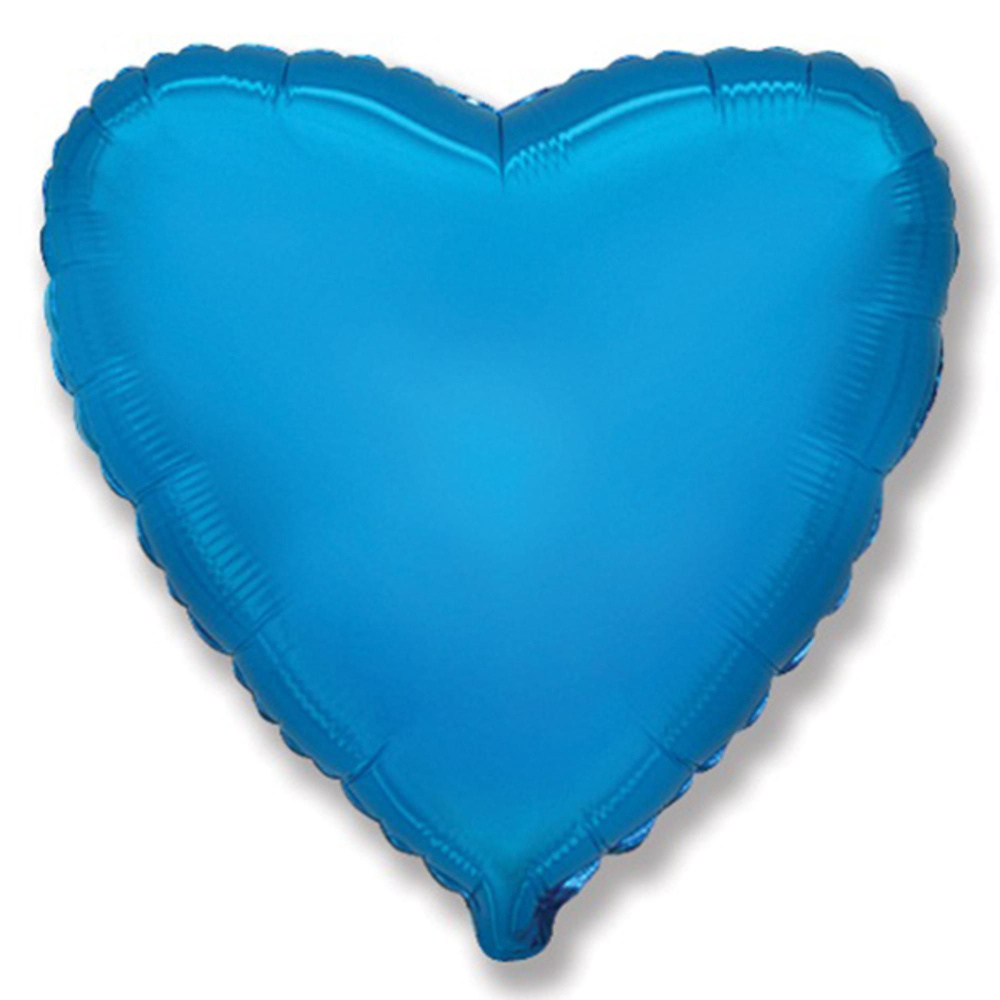 Сердце BLUE 18"/45 см фольгированный шар #1