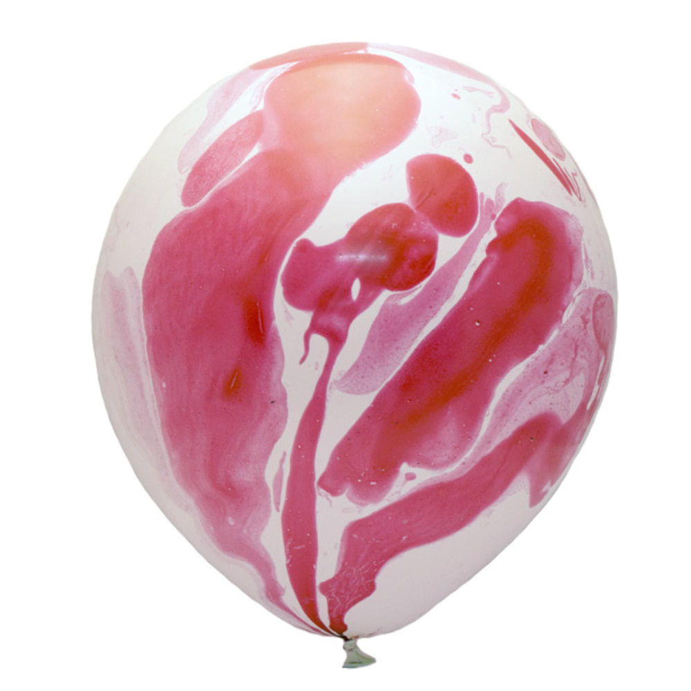 Воздушный шар 12"/30см Многоцветный Pink 25шт #1