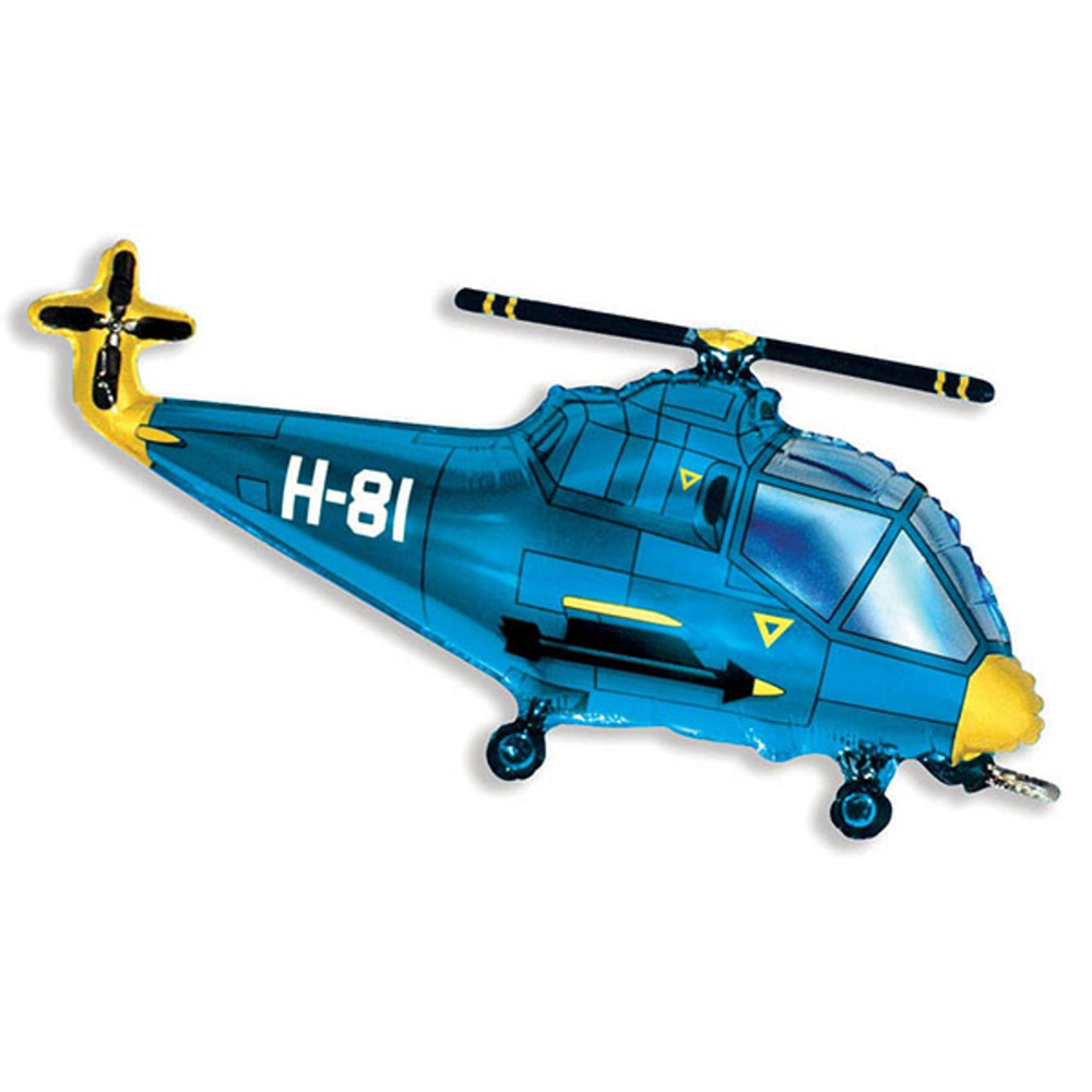 Фигура Вертолет голубой 57см х 96см #1