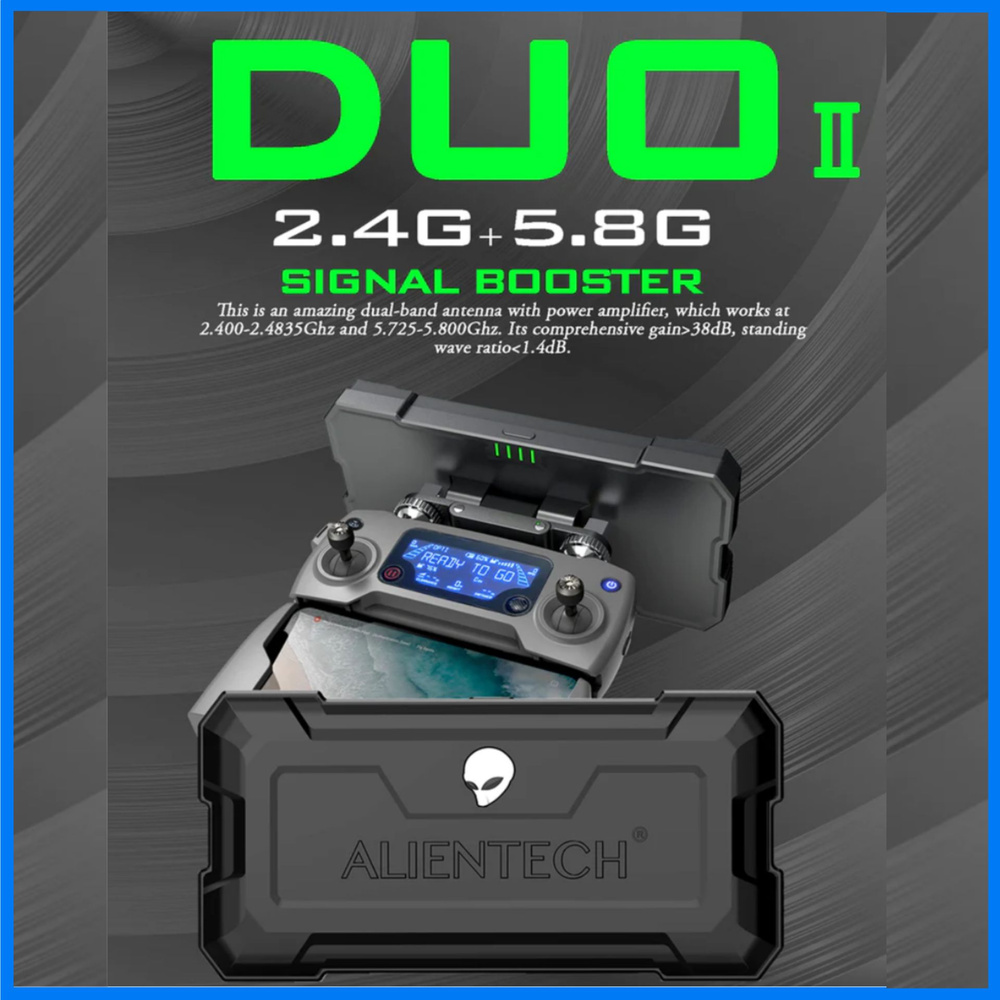 Направленная антенна Alientech DUO 2 для DJI /Autel / FPV дронов #1