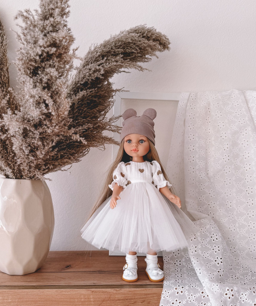 Платье с шапкой Beze (без обуви), одежда для куклы Paola Reina 32 см (Паола Рейна)  #1