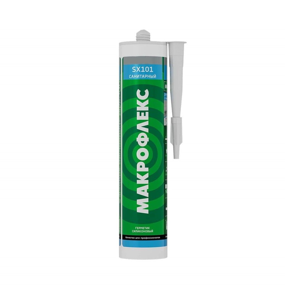 Герметик силиконовый санитарный Макрофлекс SX101 (290мл) белый  #1
