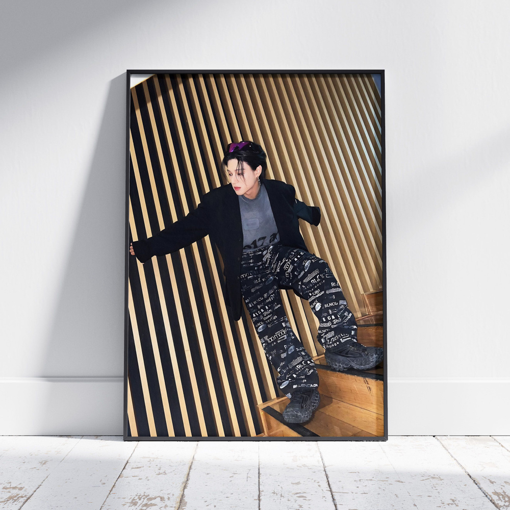 Плакат на стену для интерьера ATEEZ (Уен - Wooyoung 13) - Постер по K-POP музыке формата A4 (21x30 см) #1