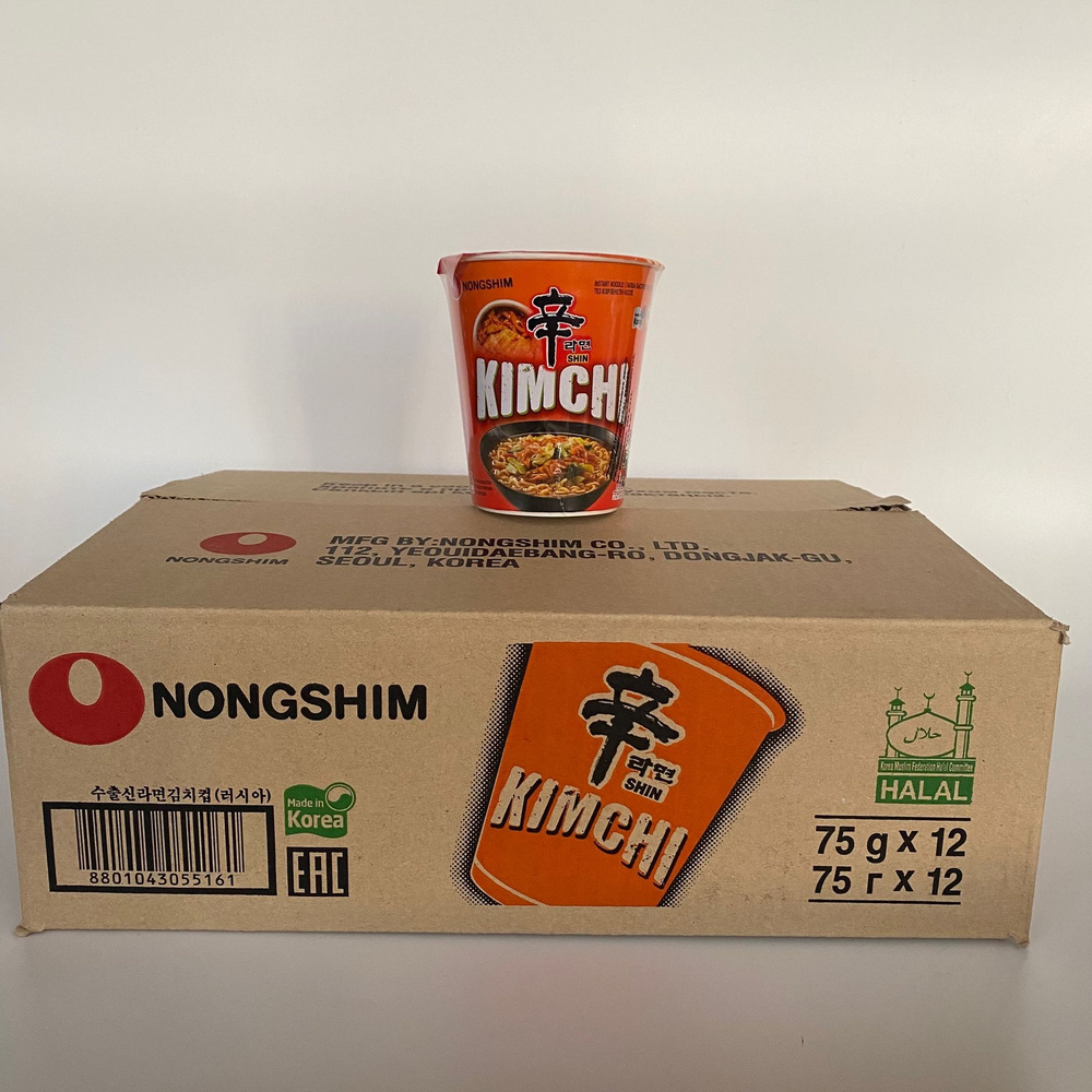 Лапша быстрого приготовления Кимчи Рамен Nongshim, стакан 75 г  #1