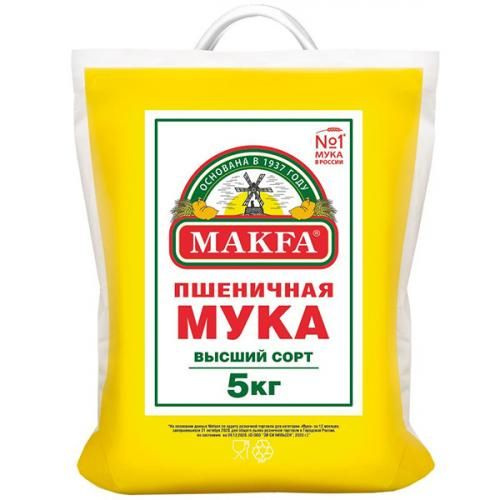 Мука Makfa пшеничная высшего сорта, 5 кг #1