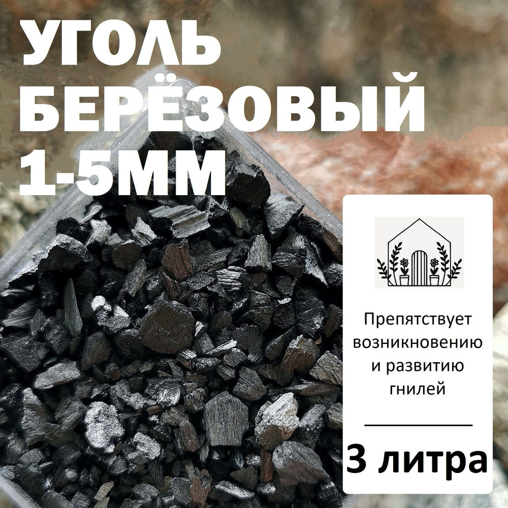 Уголь берёзовый 1-5мм / Угольная крошка #1