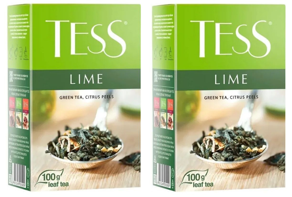 Чай Tess Lime зеленый листовой 100 гр - 2 штуки #1