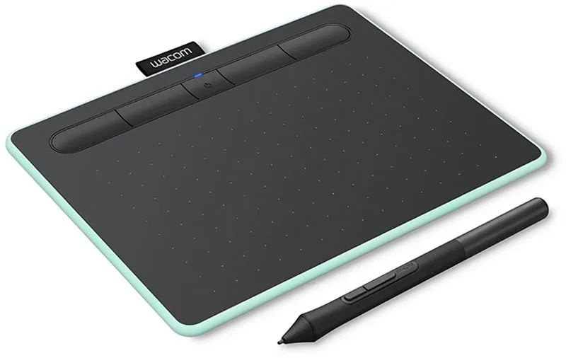 Графический планшет Wacom Intuos M, формат A5, черный, зеленый (CTL-6100WLE-N)  #1